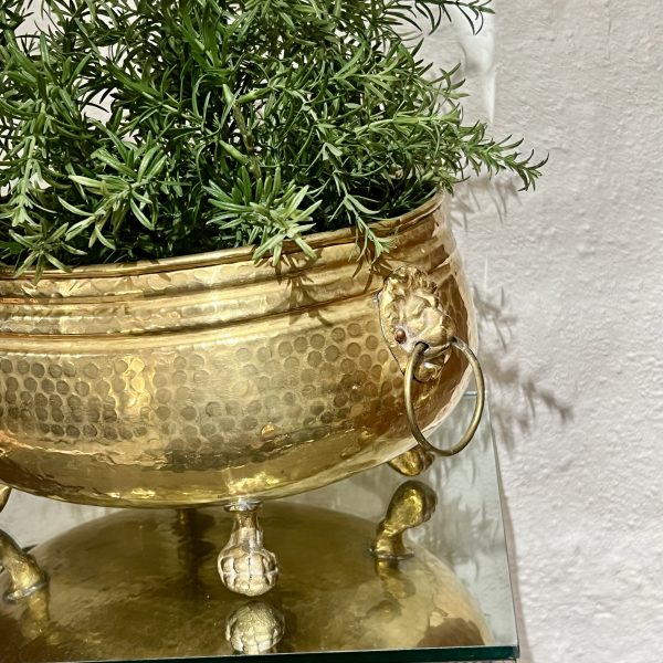 Jardiniere, mässing - Bild 3