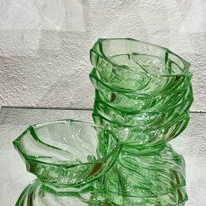 Skål i tungt pressglas