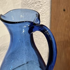 Kanna/Karaff blått glas, Reijmyre