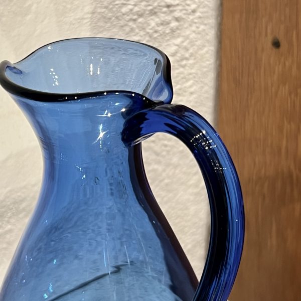 Kanna/Karaff blått glas, Reijmyre - Bild 2