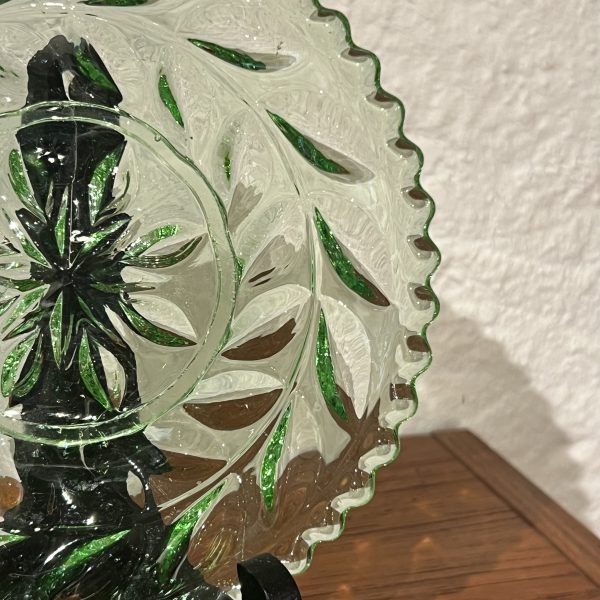 Assietter, grönt pressglas - Bild 2